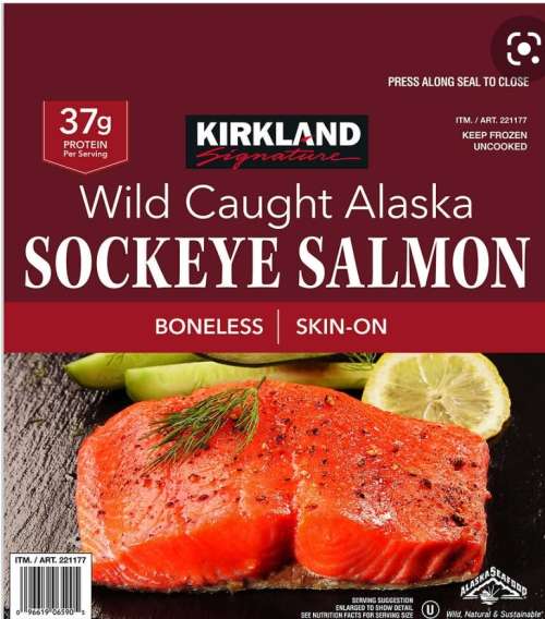 Wild Sockey Salmon Fillet Previously Frozen 
