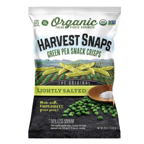 ORGANIC GREEN PEA SNACK CRISPS