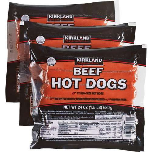 BEEF HOT DOGS          