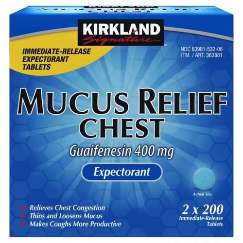 KIRKLAND SIGNATURE MUCUS RELIEF TABLET    