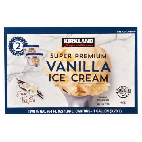 SUPER PREMIUM VANILLA ICE CREAM