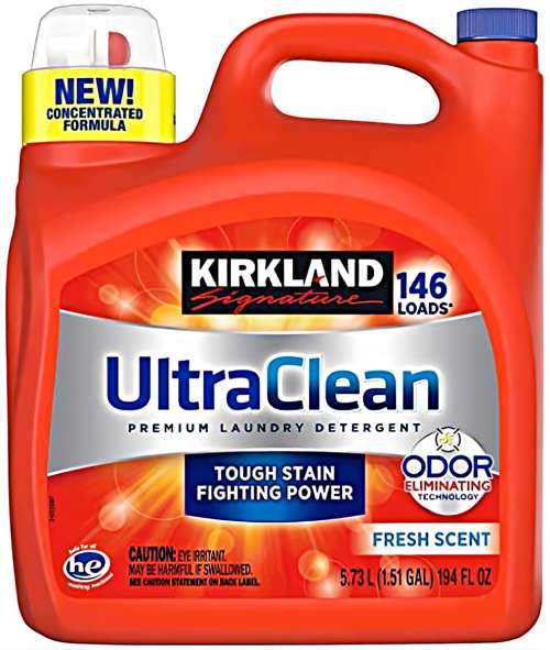 KIRKLAND SIGNATURE ULTRA CLEAN LAUNDRY DETERGENT PLANT BASED 146 LOADS