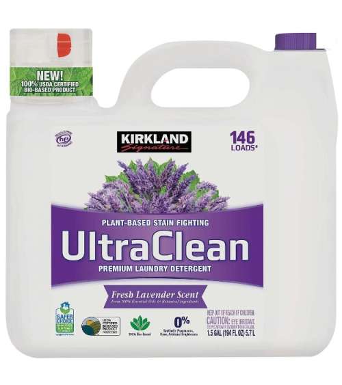 ULTRA CLEAN LAUNDRY DETERGENT PLANT BASED 146 LOADS/194 OZ