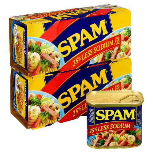 SPAM 25% LESS SODIUM        